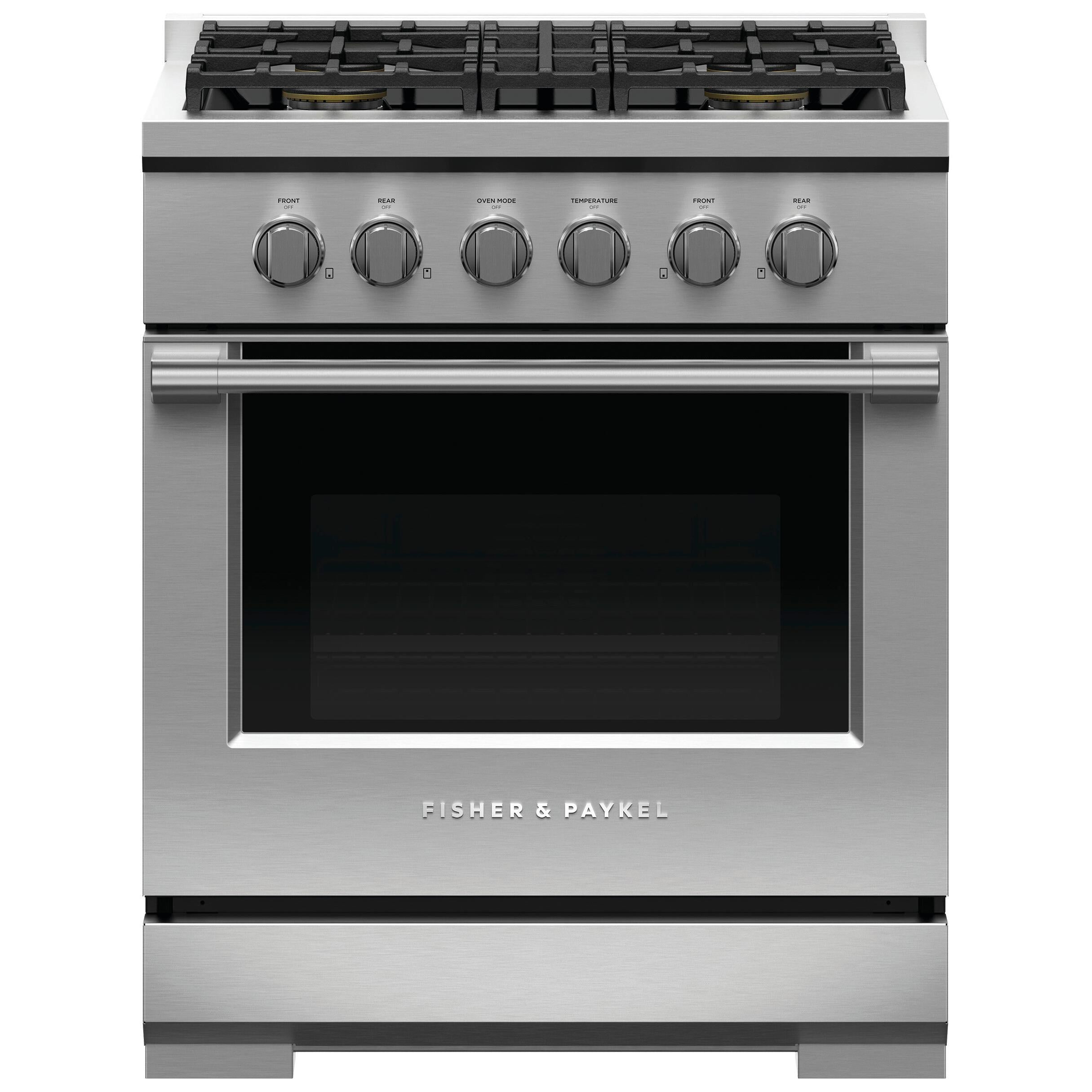  Fisher & Paykel 30-inch Freestanding Gas Range with Dual Flow Burners™ RGV3-304-L IMAGE 1