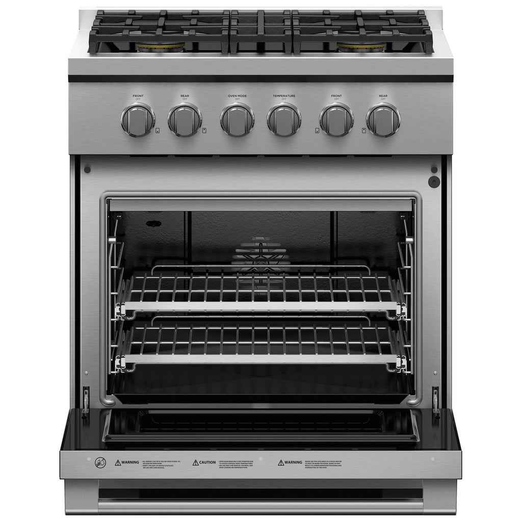  Fisher & Paykel 30-inch Freestanding Gas Range with Dual Flow Burners™ RGV3-304-L IMAGE 3