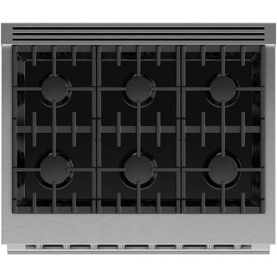  Fisher & Paykel 36-inch Freestanding Gas Range with Dual Flow Burners™ RGV3-366-N IMAGE 3