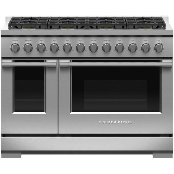  Fisher & Paykel 48-inch Freestanding Gas Range with Convection Technology RGV3-488-N IMAGE 1