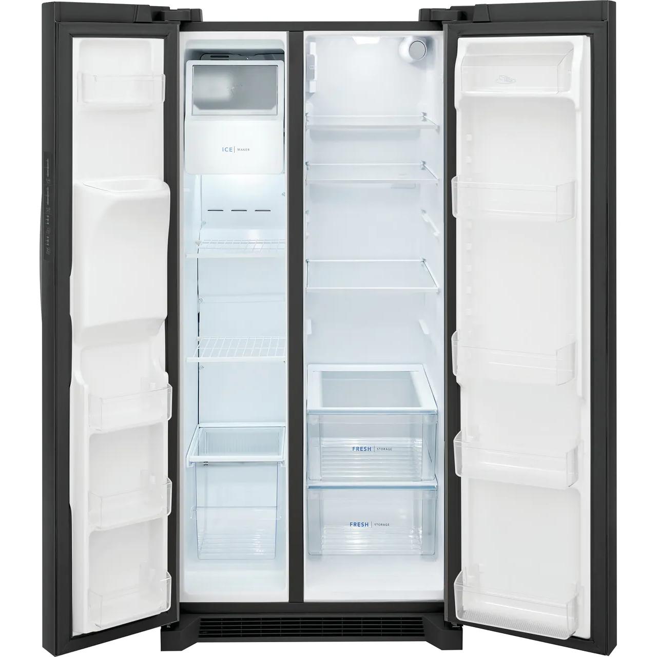  Frigidaire 33-inch, 22.2 cu.ft. Freestanding Side-by-Side Refrigerator with Ice and Water Dispensing System FRSS2323AD IMAGE 4