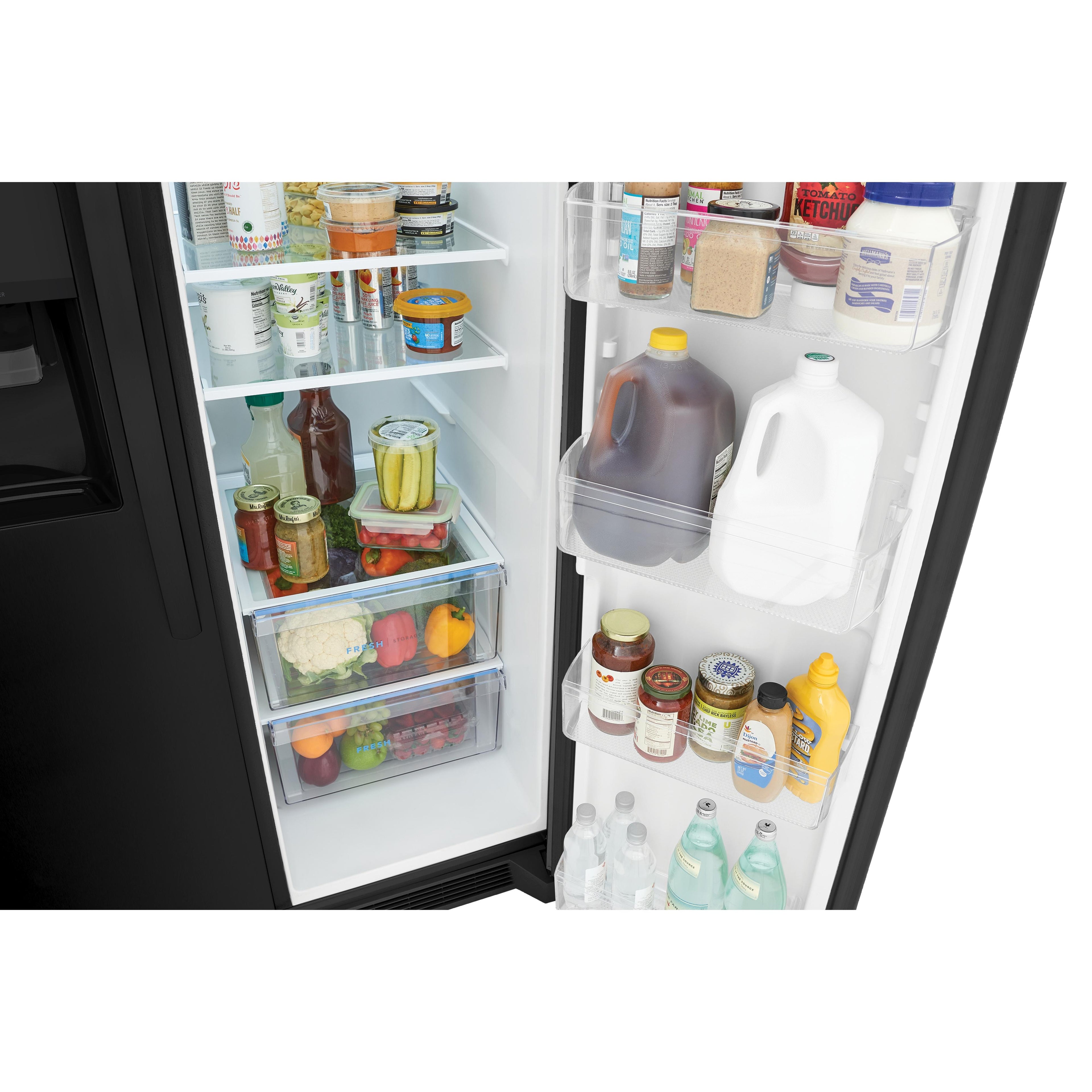  Frigidaire 36-inch, 25.6 cu.ft. Freestanding Side-by-Side Refrigerator with Ice and Water Dispensing System FRSS2623AB IMAGE 10