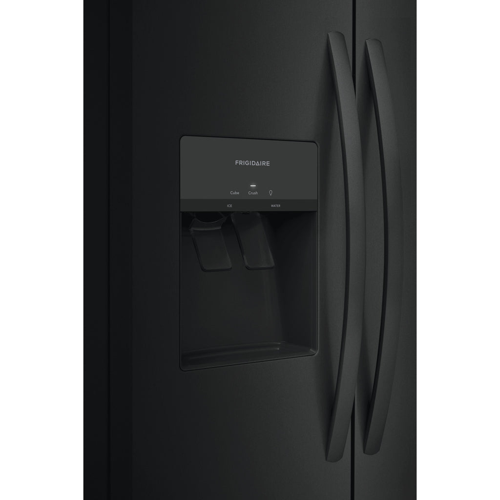  Frigidaire 36-inch, 25.6 cu.ft. Freestanding Side-by-Side Refrigerator with Ice and Water Dispensing System FRSS2623AB IMAGE 7