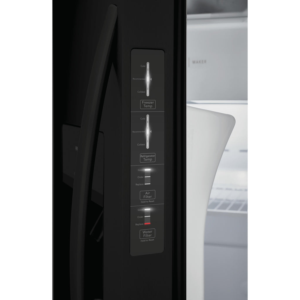  Frigidaire 36-inch, 25.6 cu.ft. Freestanding Side-by-Side Refrigerator with Ice and Water Dispensing System FRSS2623AB IMAGE 8