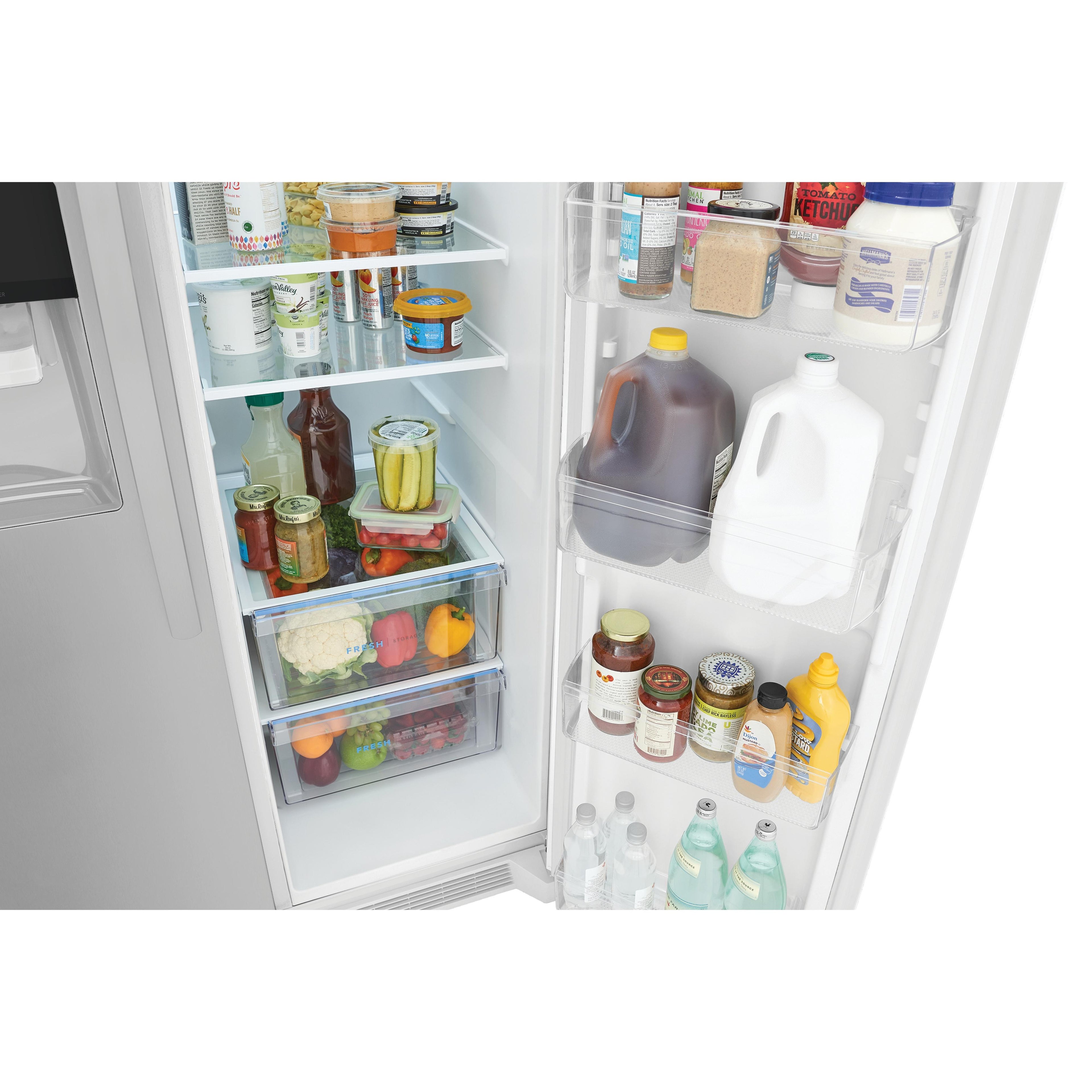  Frigidaire 36-inch, 25.6 cu.ft. Freestanding Side-by-Side Refrigerator with Ice and Water Dispensing System FRSS2623AW IMAGE 11