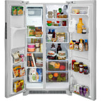  Frigidaire 36-inch, 25.6 cu.ft. Freestanding Side-by-Side Refrigerator with Ice and Water Dispensing System FRSS2623AW IMAGE 3