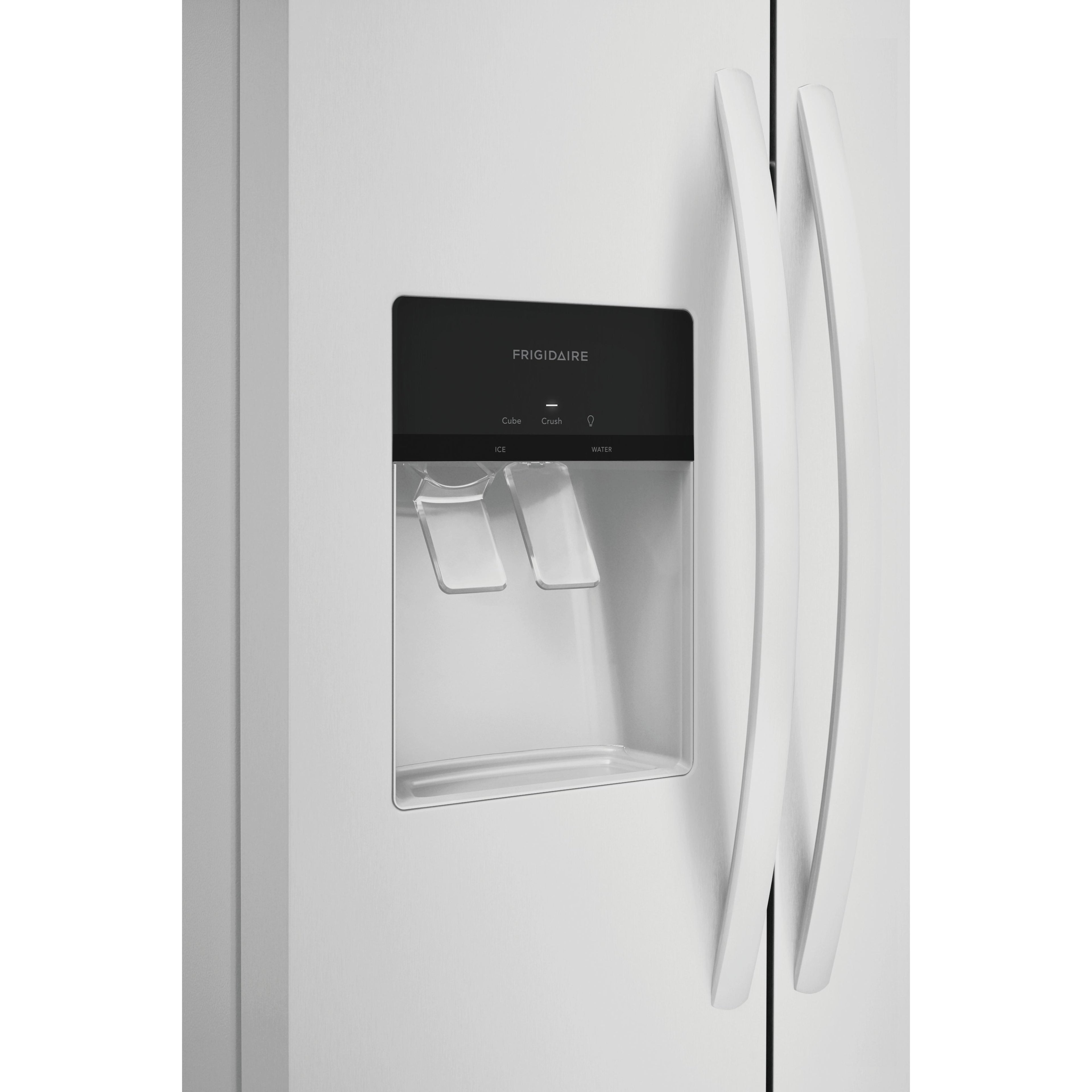  Frigidaire 36-inch, 25.6 cu.ft. Freestanding Side-by-Side Refrigerator with Ice and Water Dispensing System FRSS2623AW IMAGE 7