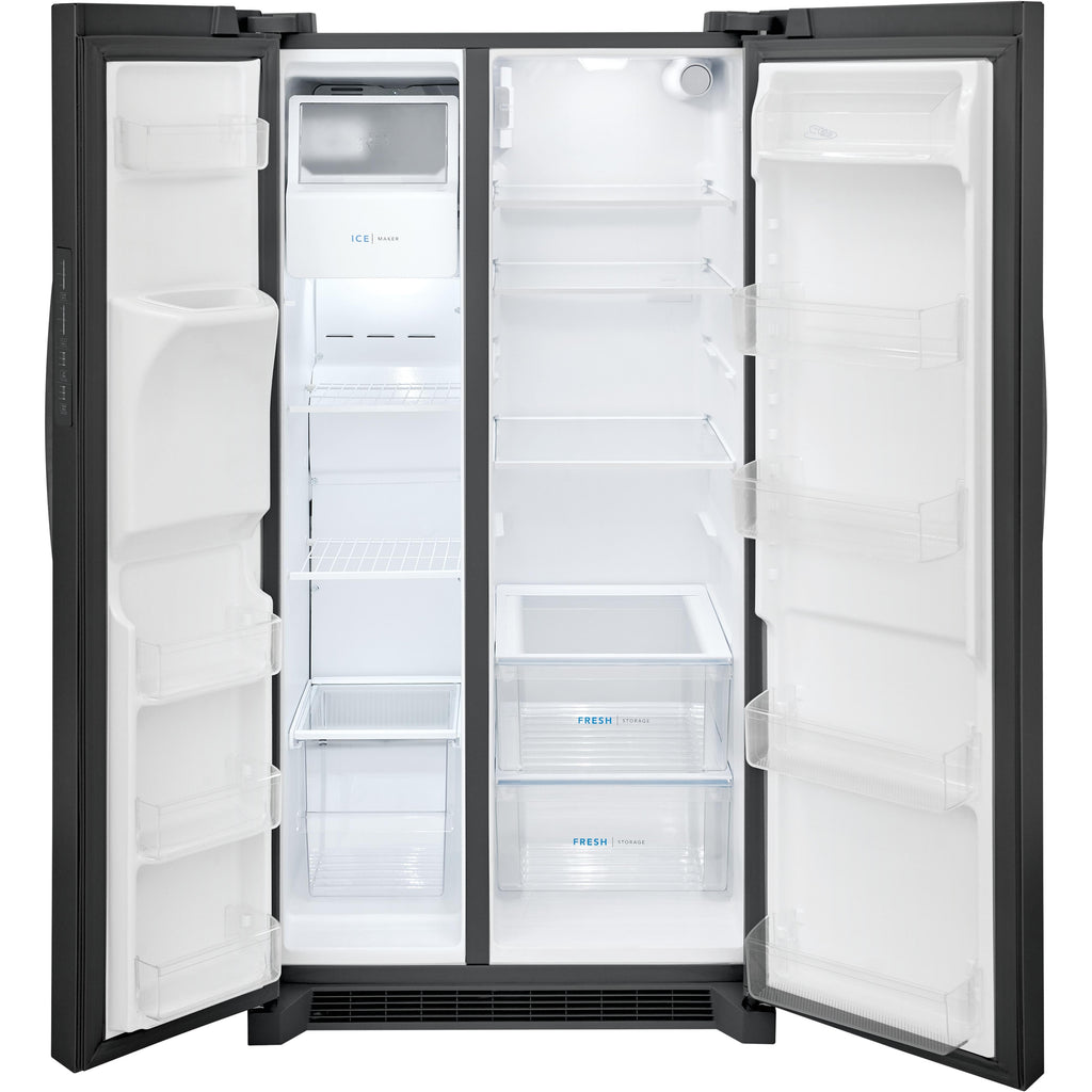  Frigidaire 36-inch, 25.6 cu.ft. Freestanding Side-by-Side Refrigerator with Ice and Water Dispensing System FRSS2623AD IMAGE 2