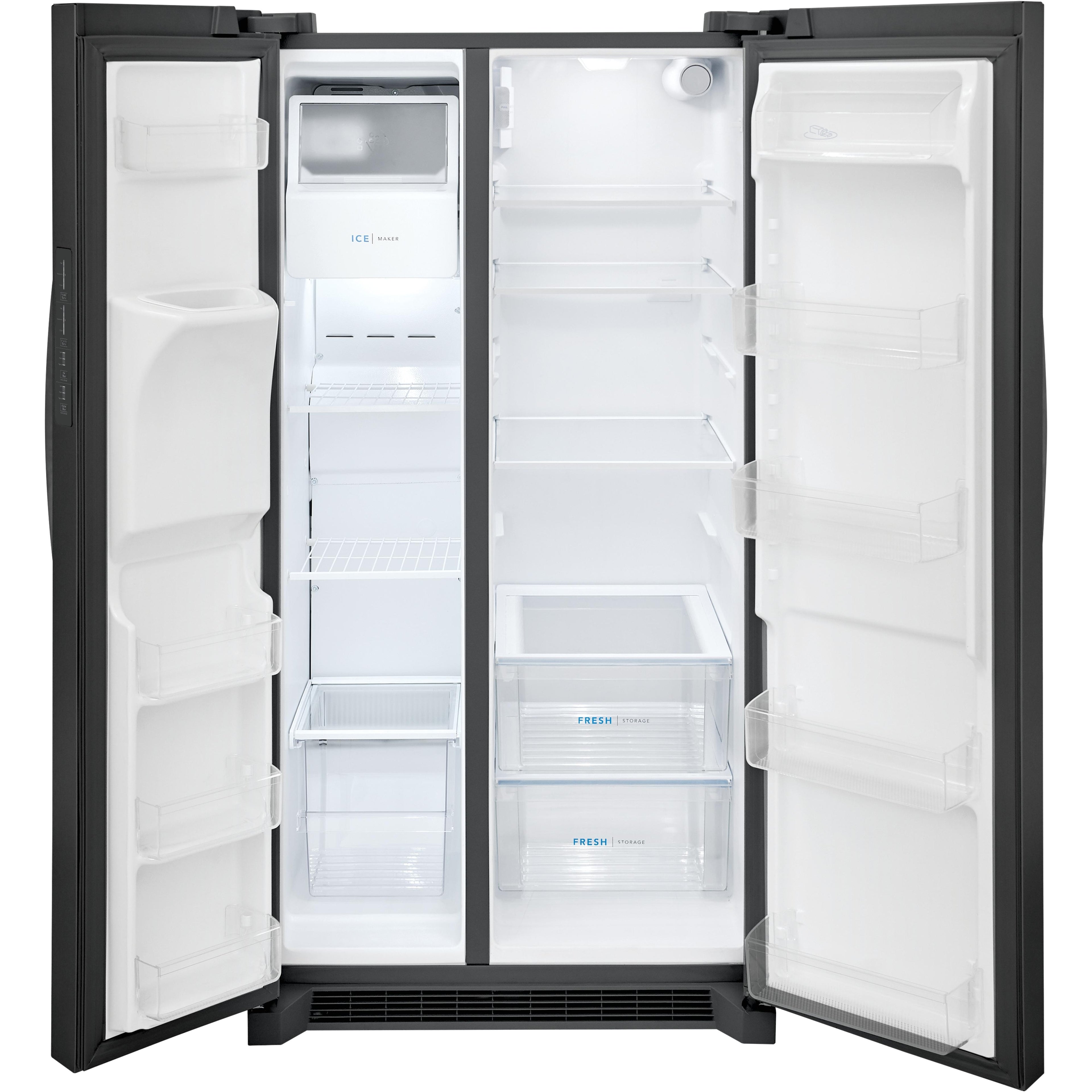  Frigidaire 36-inch, 25.6 cu.ft. Freestanding Side-by-Side Refrigerator with Ice and Water Dispensing System FRSS2623AD IMAGE 2