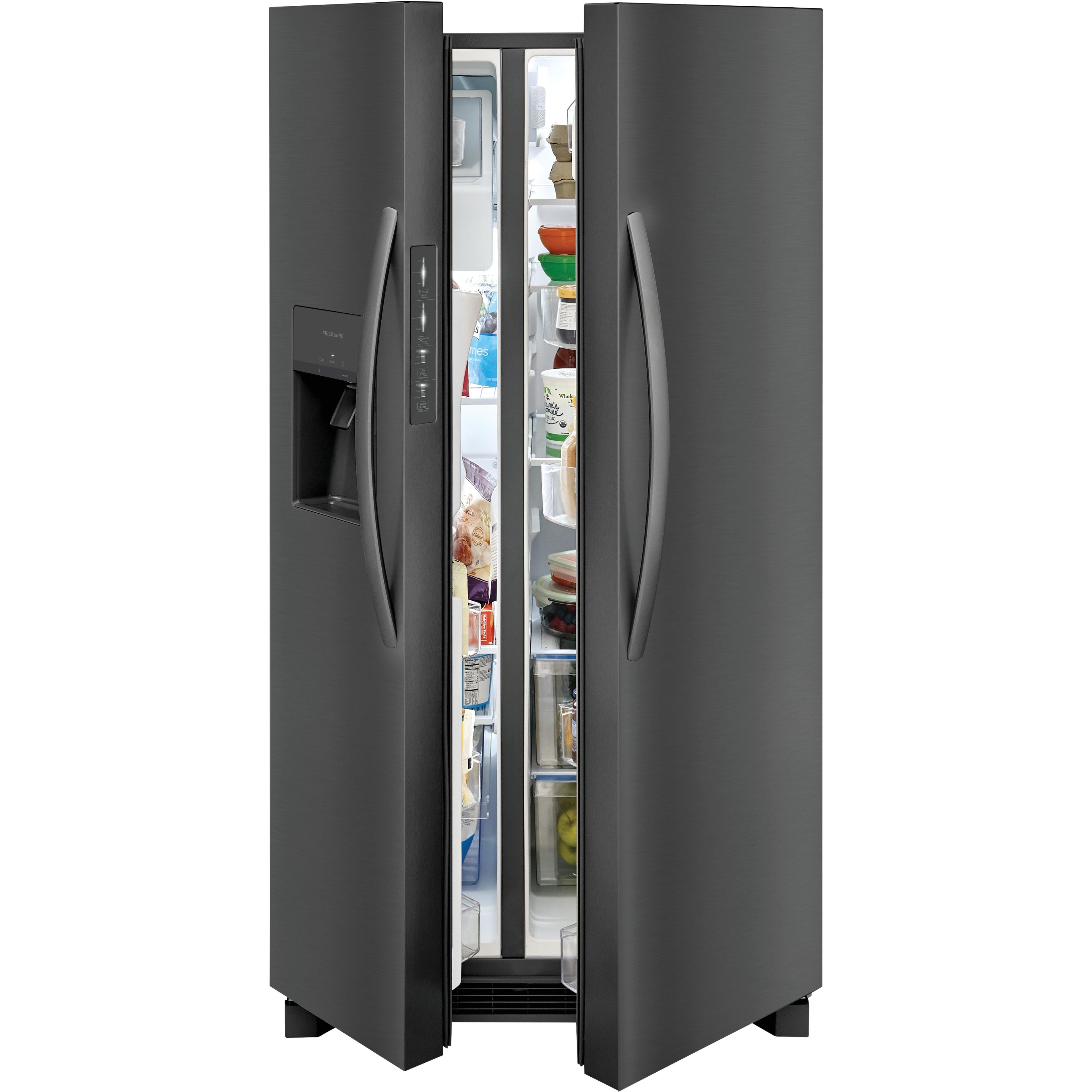  Frigidaire 36-inch, 25.6 cu.ft. Freestanding Side-by-Side Refrigerator with Ice and Water Dispensing System FRSS2623AD IMAGE 4