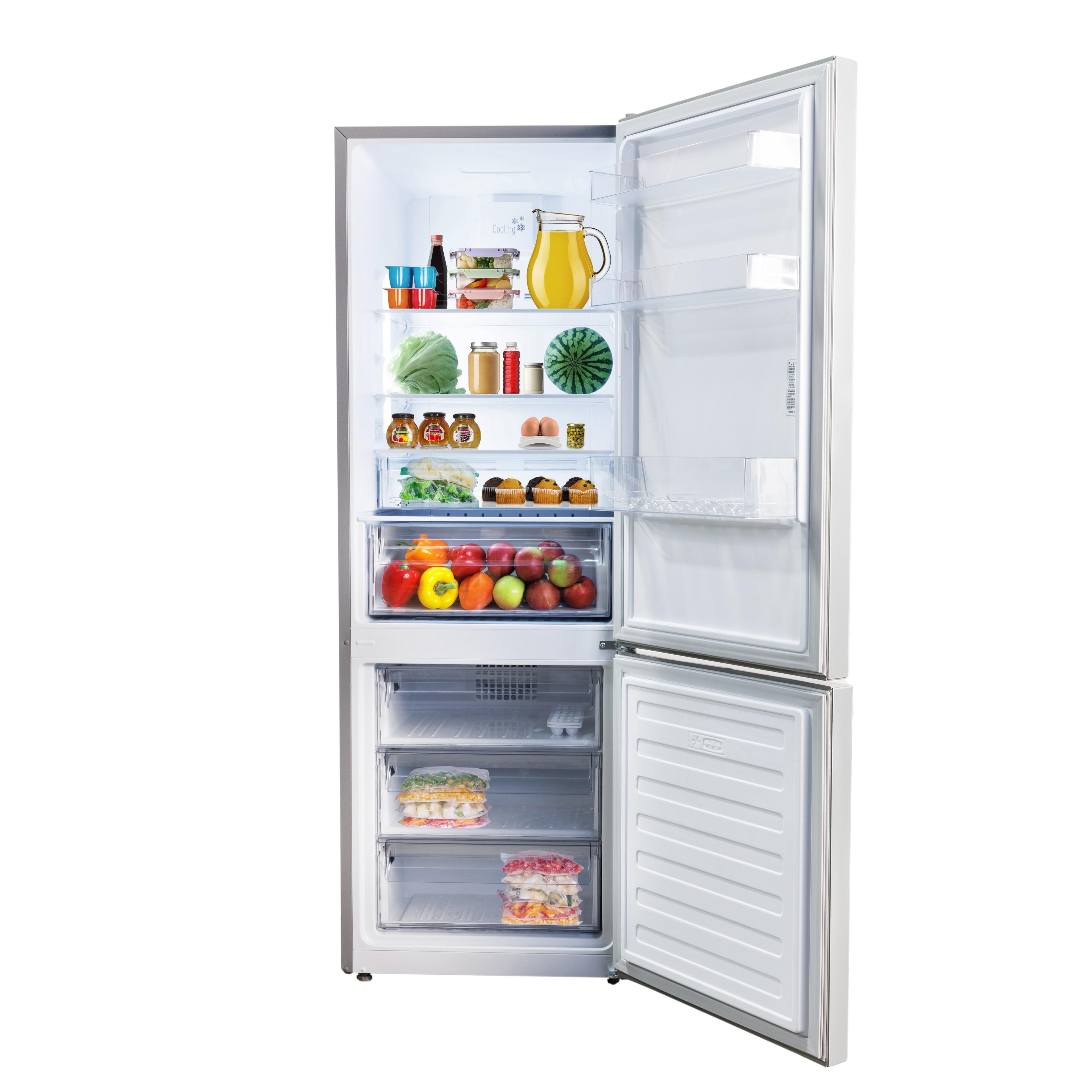  Blomberg 24-inch, 11.43 cu.ft Counter-Depth Bottom Freezer Refrigerator BRFB1045WH IMAGE 2