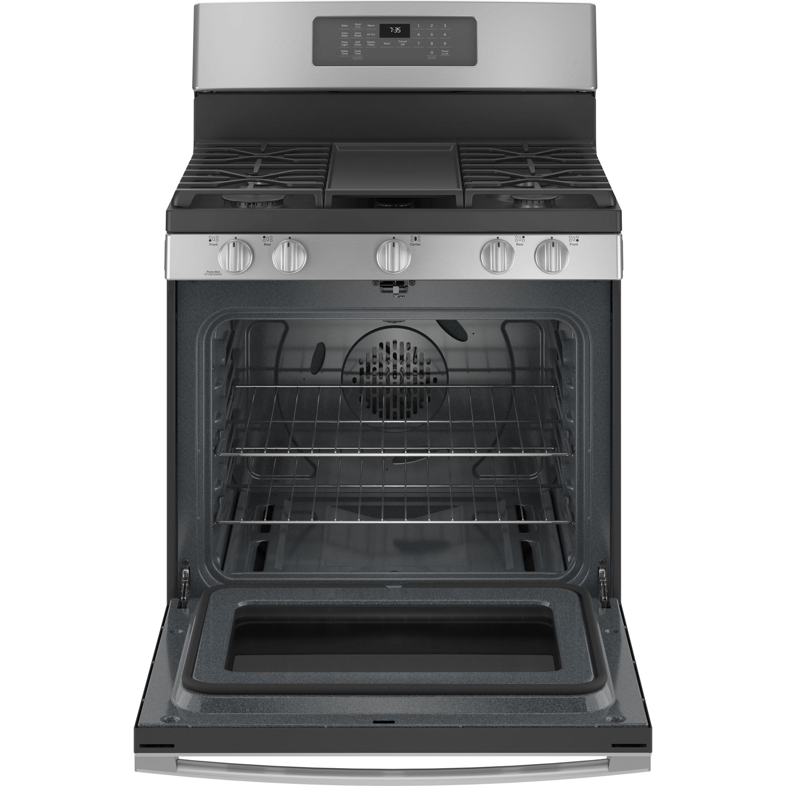  GE 30-inch Freestanding Gas Range with Convection Technology JCGB735SPSS IMAGE 2