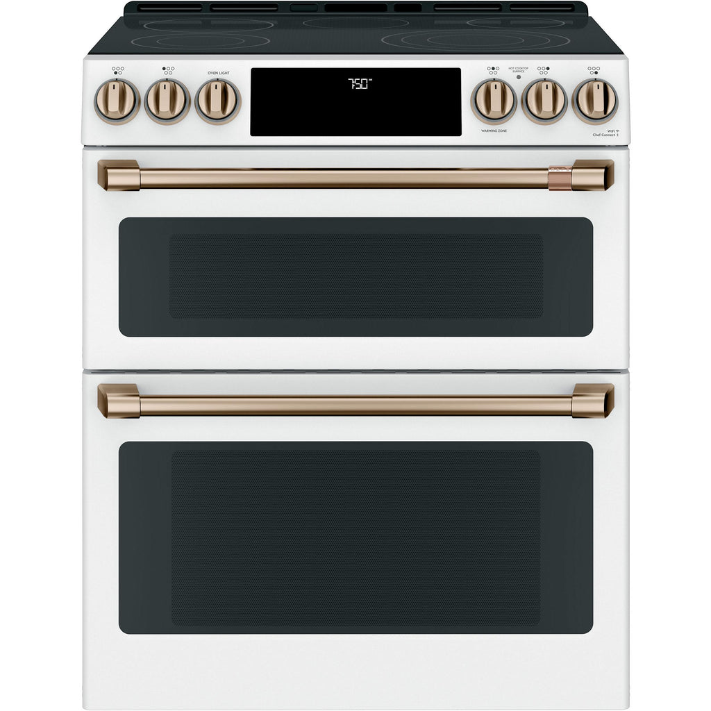  Café 30-inch Slide-in Electric Range with Convection CCES750P4MW2 IMAGE 1