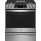  GE Profile 30-inch Slide-In Gas Range with Wi-Fi Connect PCGS930YPFS IMAGE 1