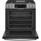  GE Profile 30-inch Slide-In Gas Range with Wi-Fi Connect PCGS930YPFS IMAGE 2