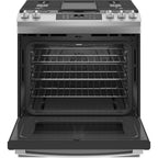  GE 30-inch Slide-in Gas Range with Convection Technology JCGS760SPSS IMAGE 2