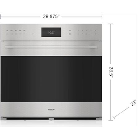  Wolf 30-inch, 4.7 cu.ft. Built-in Single Wall Oven with Convection Technology SO3050TE/S/T IMAGE 4