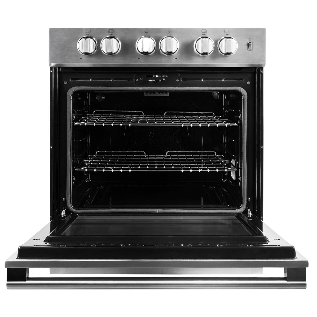  Blomberg 30-inch Freestanding Electric Range with Convection Technology BERU30422CSS IMAGE 2
