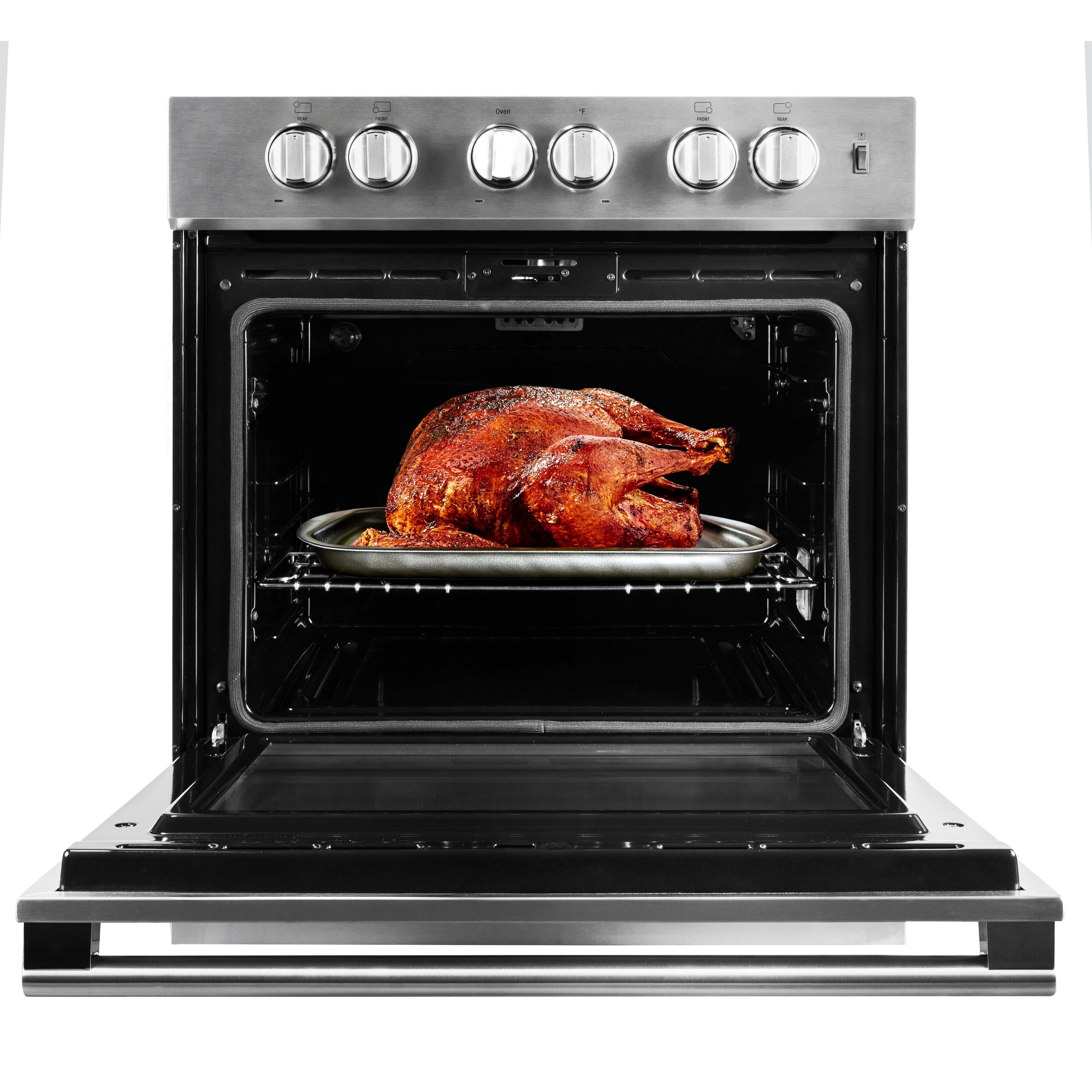  Blomberg 30-inch Freestanding Electric Range with Convection Technology BERU30422CSS IMAGE 3