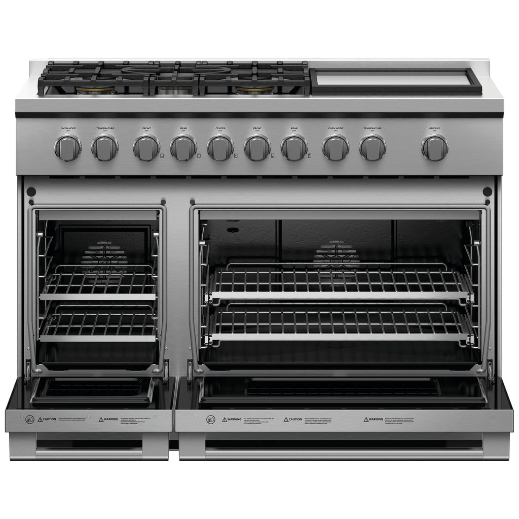  Fisher & Paykel 48-inch Freestanding Gas Range with Griddle RGV3-485GD-N IMAGE 2