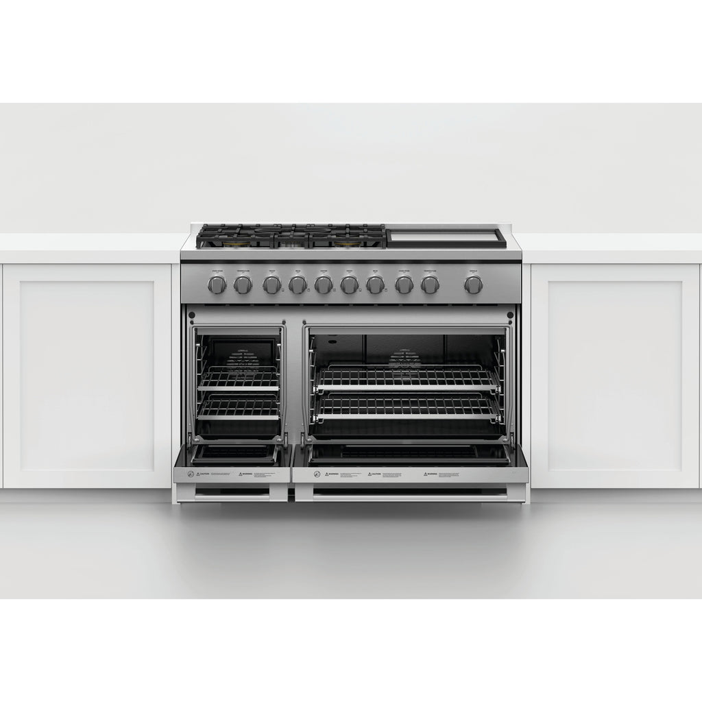  Fisher & Paykel 48-inch Freestanding Gas Range with Griddle RGV3-485GD-N IMAGE 4