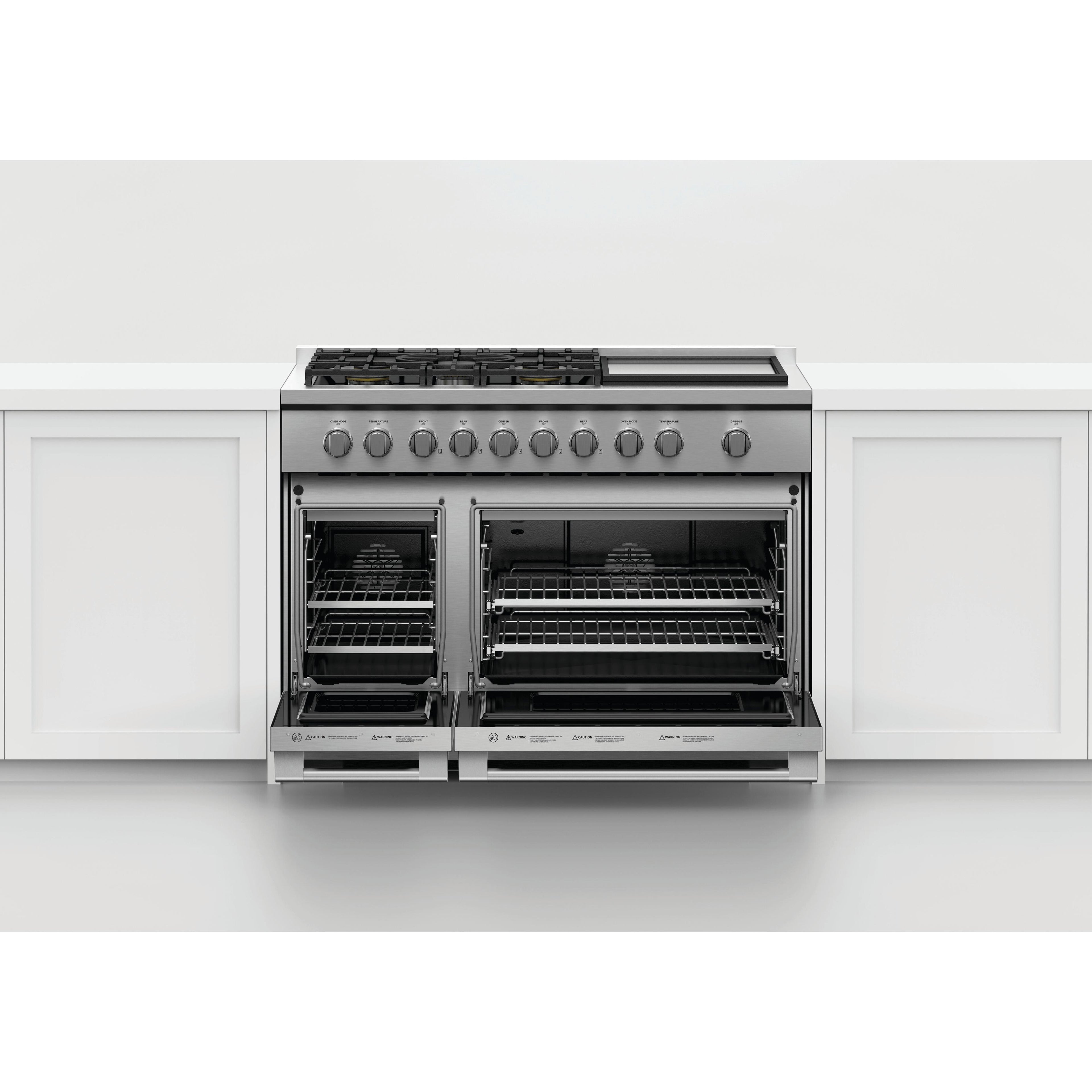  Fisher & Paykel 48-inch Freestanding Gas Range with Griddle RGV3-485GD-N IMAGE 4