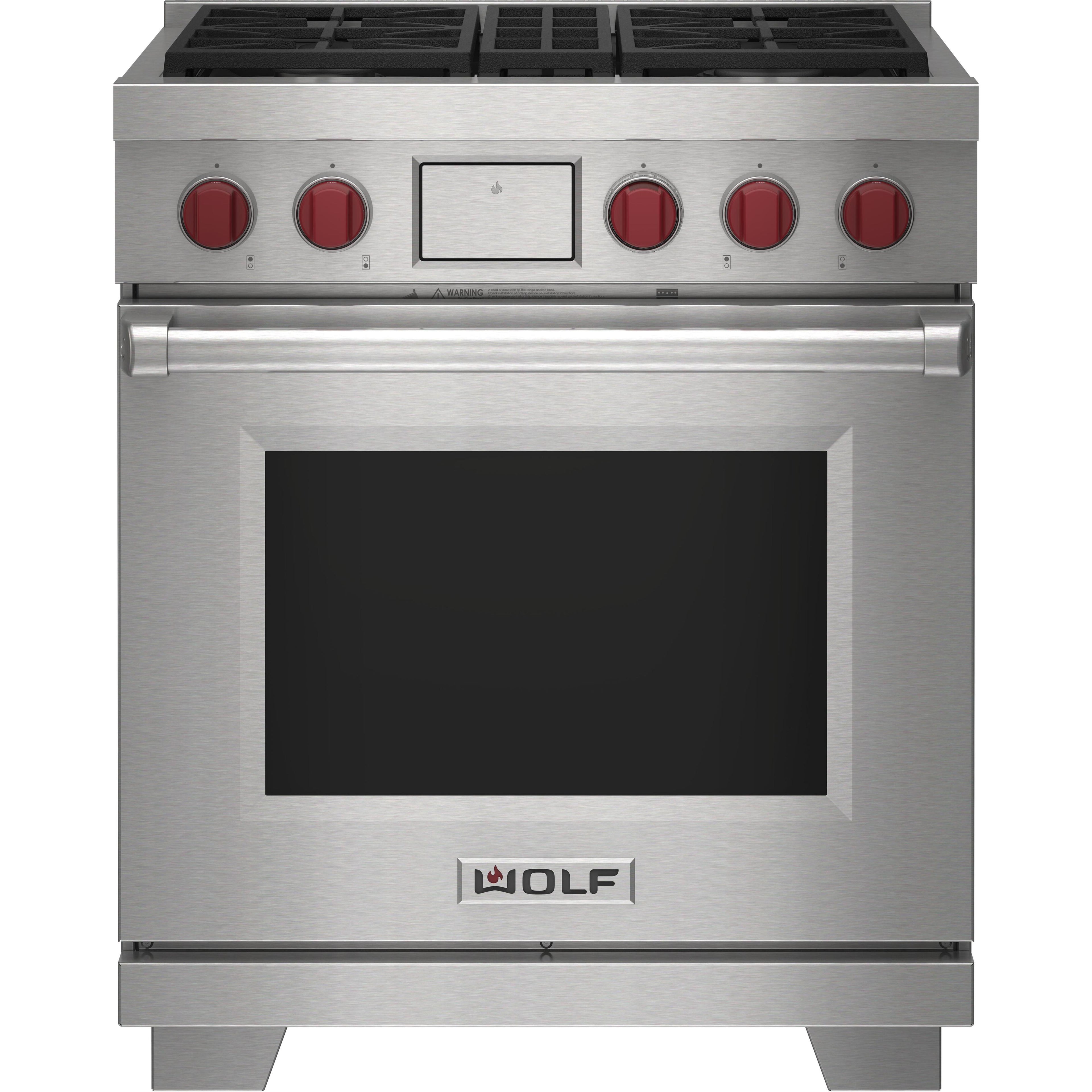  Wolf 30-inch Dual Fuel Range DF30450/S/P/LP IMAGE 1