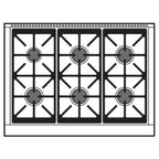  Wolf 36-inch Dual Fuel Range DF36650/S/P/LP IMAGE 3