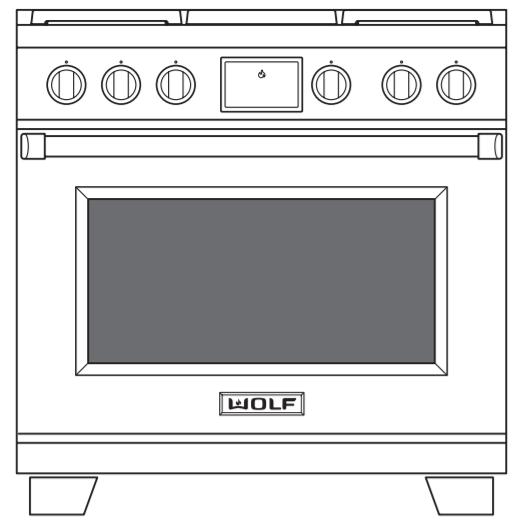  Wolf 36-inch Dual Fuel Range with Charbroiler DF36450C/S/P IMAGE 2