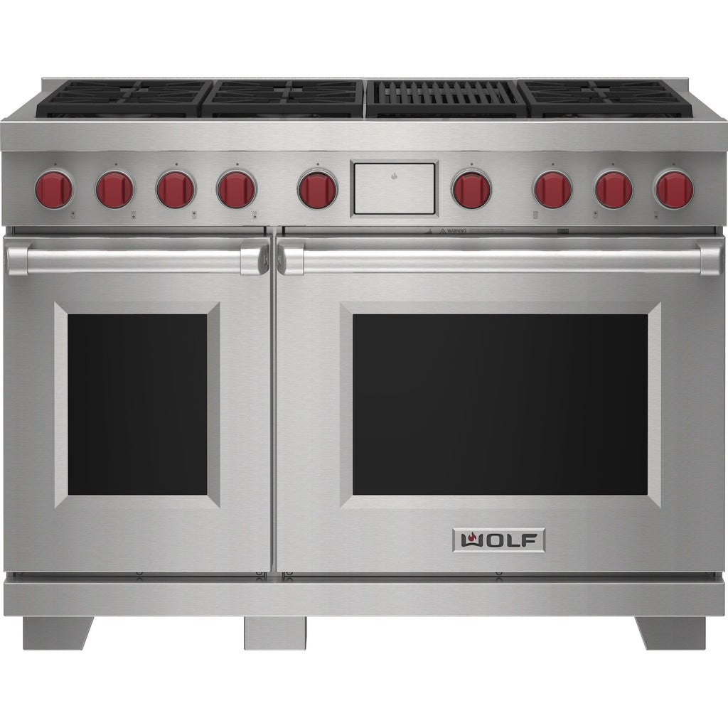  Wolf 48-inch Dual Fuel Range with Charbroiler DF48650C/S/P IMAGE 1