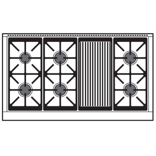  Wolf 48-inch Dual Fuel Range with Charbroiler DF48650C/S/P IMAGE 3