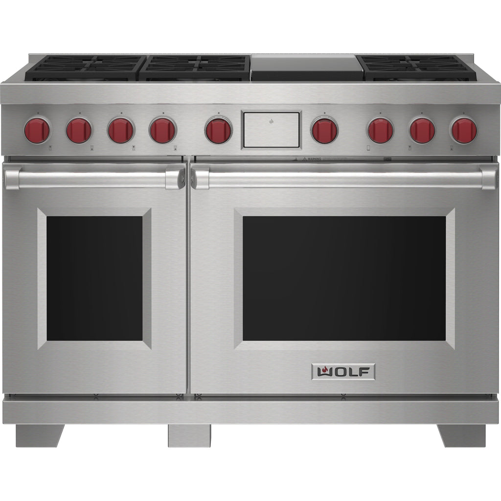 Wolf 48-inch Dual Fuel Range with Griddle DF48650G/S/P/LP IMAGE 1