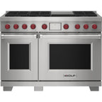 Wolf 48-inch Dual Fuel Range with Griddle DF48650G/S/P/LP IMAGE 1