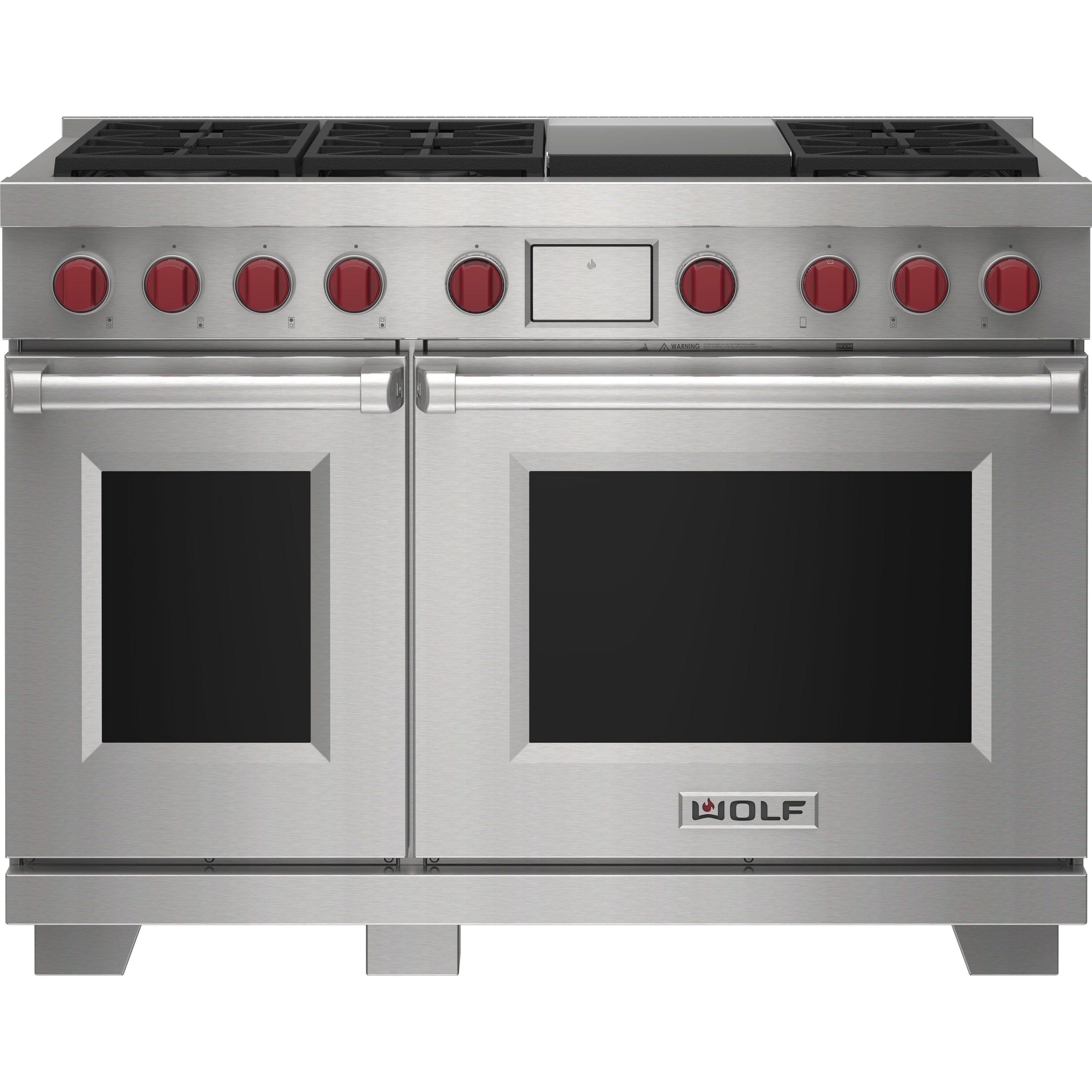  Wolf 48-inch Dual Fuel Range with Griddle DF48650G/S/P/LP IMAGE 1