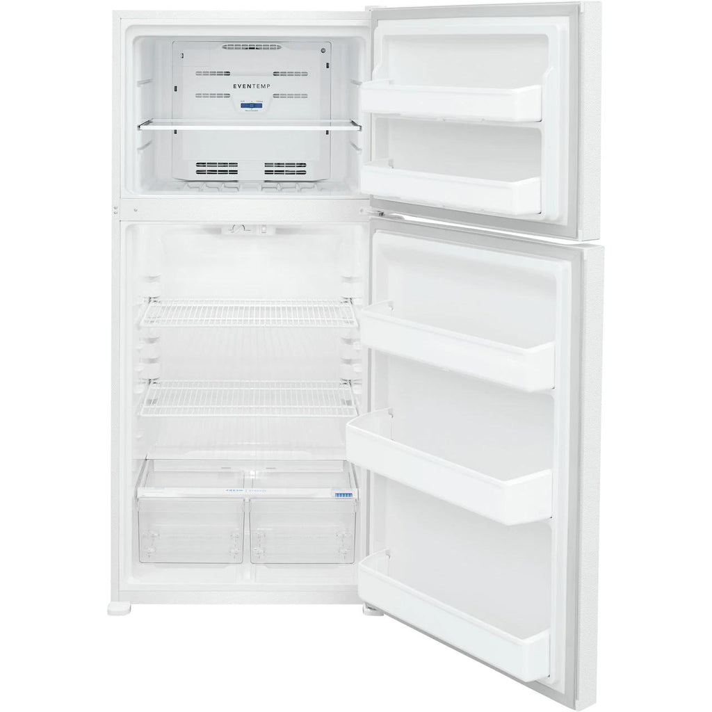  Frigidaire 30-inch, 18.3 cu.ft. Freestanding Top Freezer Refrigerator with EvenTemp™ Cooling System FFHT1814WW IMAGE 3