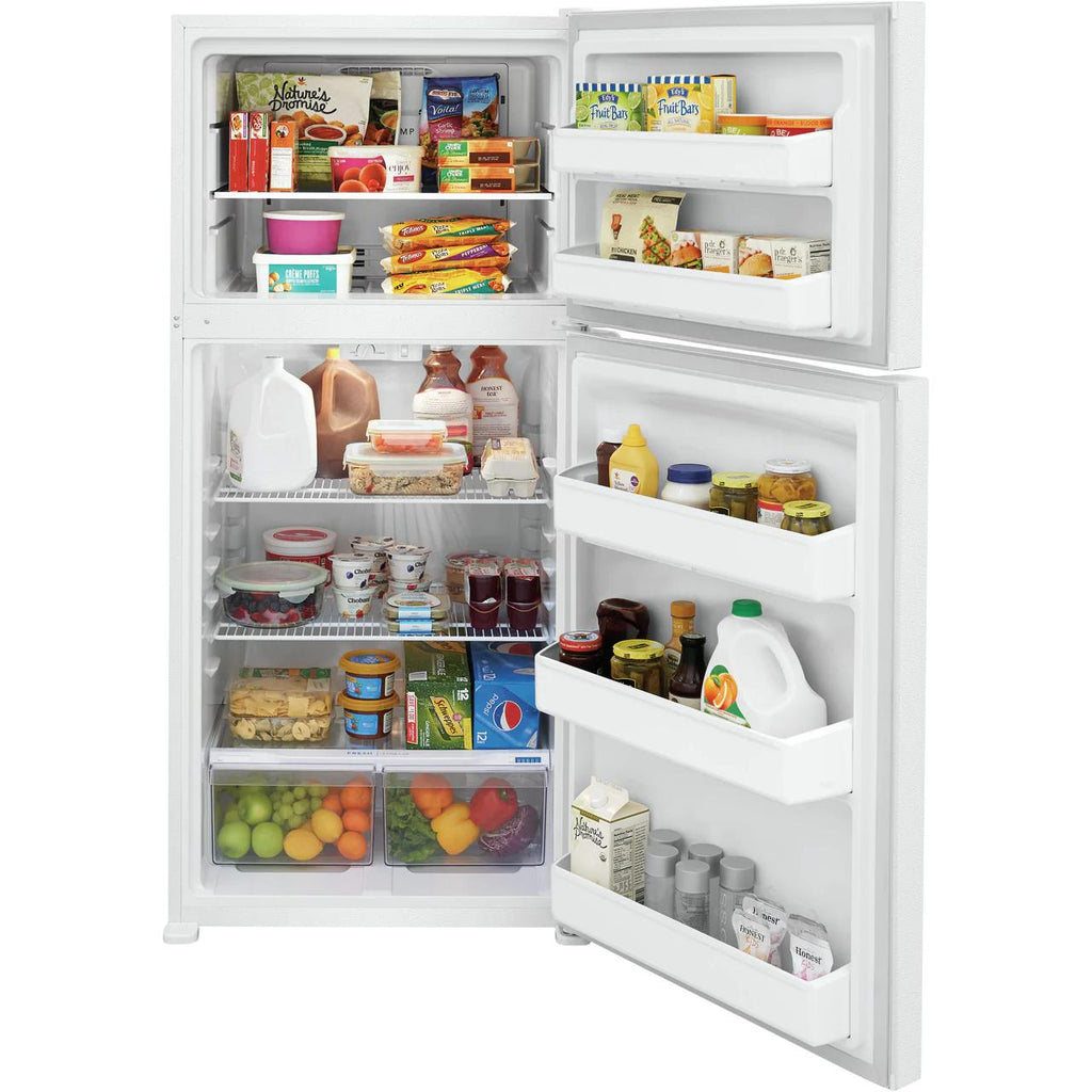  Frigidaire 30-inch, 18.3 cu.ft. Freestanding Top Freezer Refrigerator with EvenTemp™ Cooling System FFHT1814WW IMAGE 4