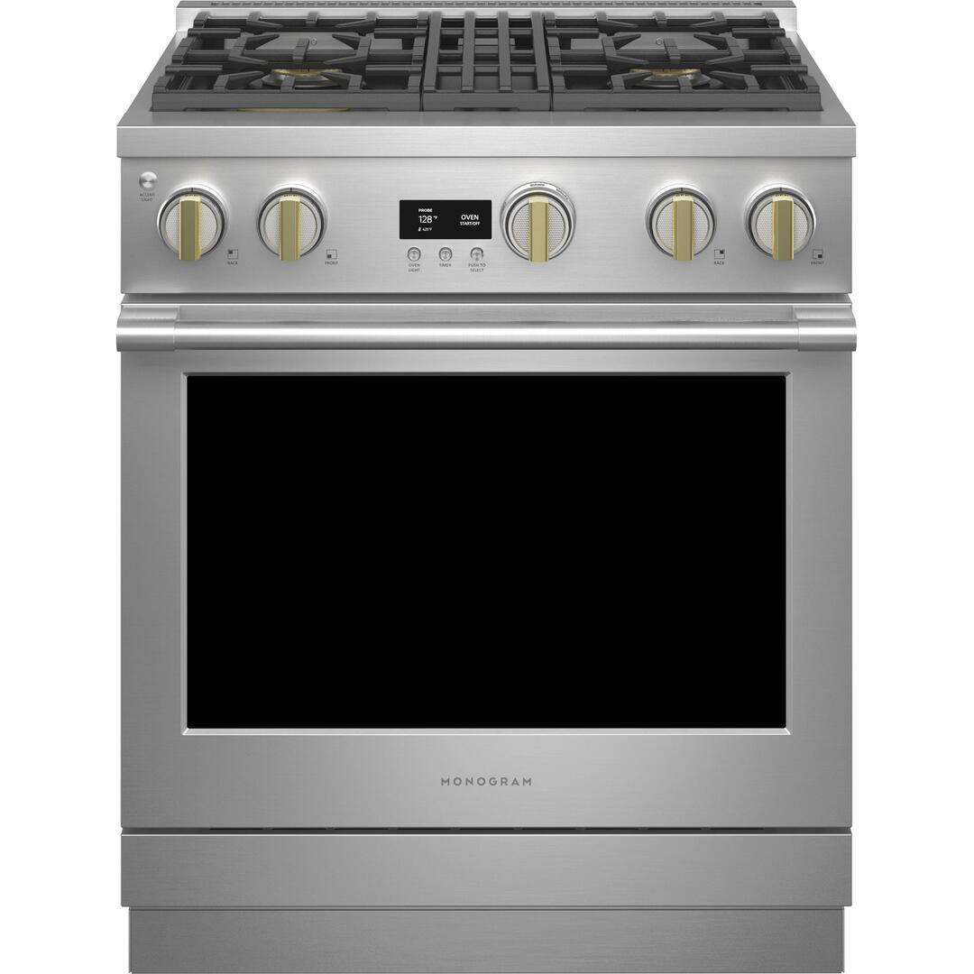  Monogram 30-inch Freestanding Gas Range with Convection Technology ZGP304NTSS IMAGE 1