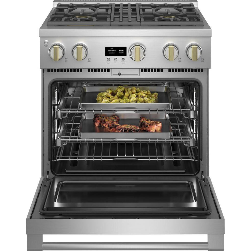  Monogram 30-inch Freestanding Gas Range with Convection Technology ZGP304NTSS IMAGE 3