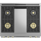  Monogram 36-inch Freestanding Dual-Fuel Range with True European Convection ZDP364NDTSS IMAGE 4