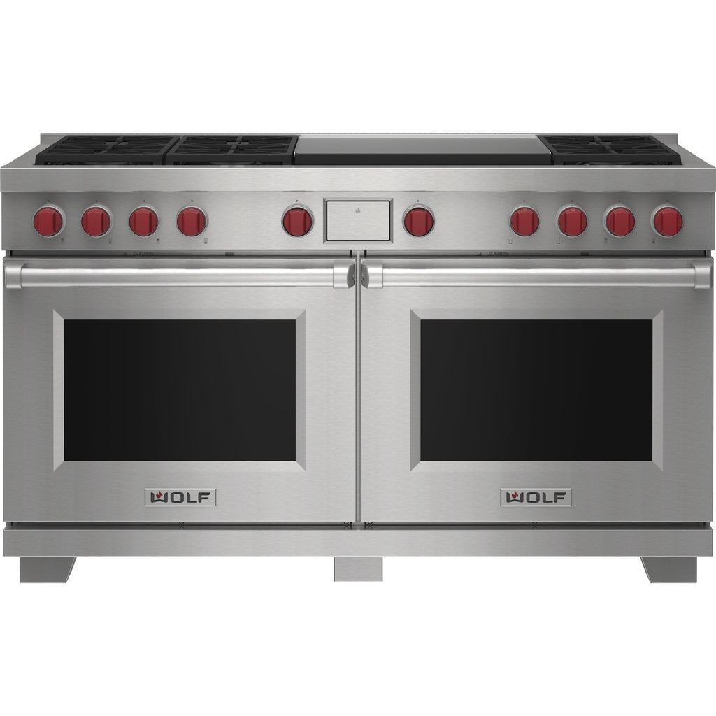  Wolf 60-inch Dual Fuel Range with Double Griddle DF60650DG/S/P IMAGE 1