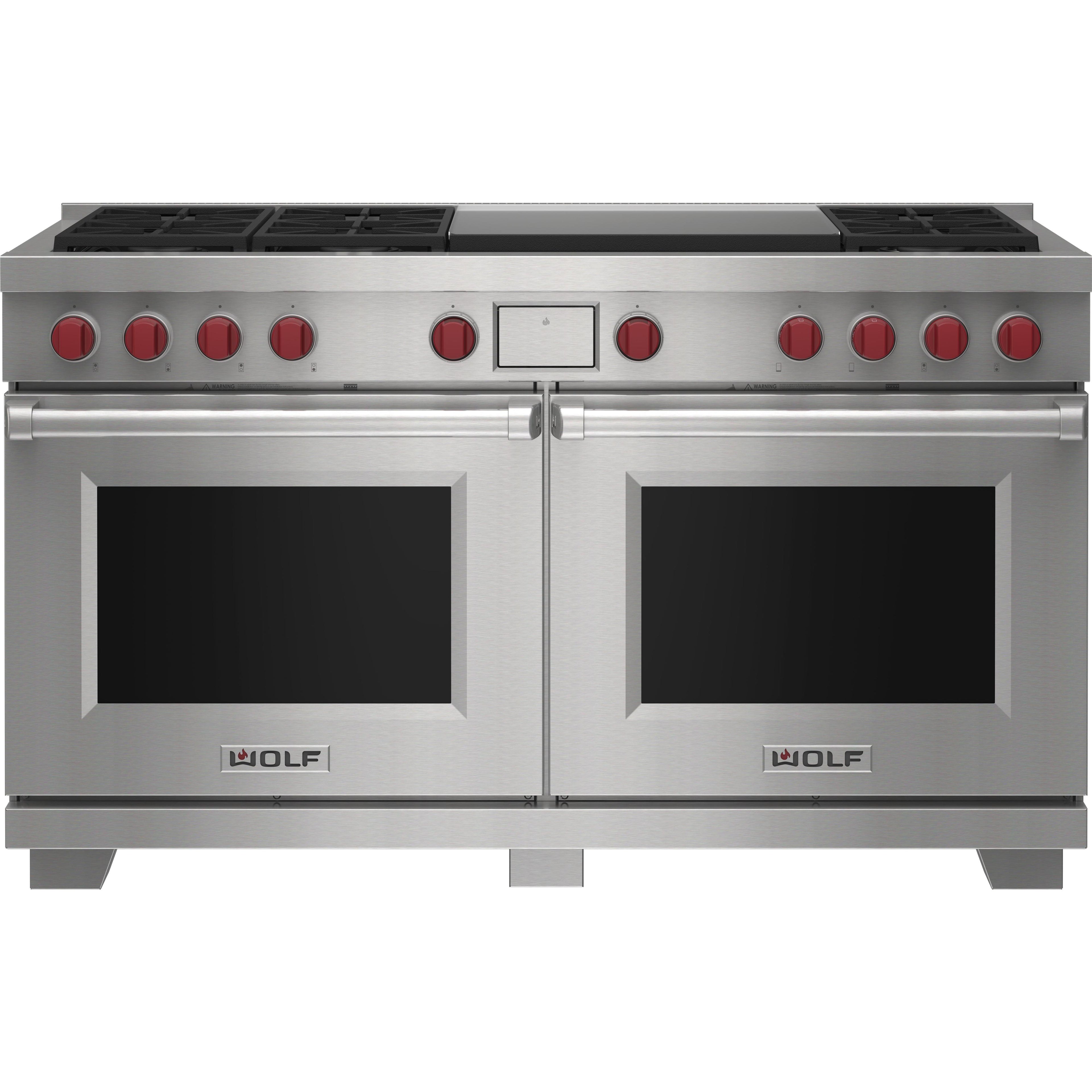  Wolf 60-inch Dual Fuel Range with Double Griddle DF60650DG/S/P IMAGE 1