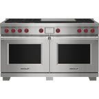  Wolf 60-inch Dual Fuel Range with French Top DF60650F/S/P IMAGE 1