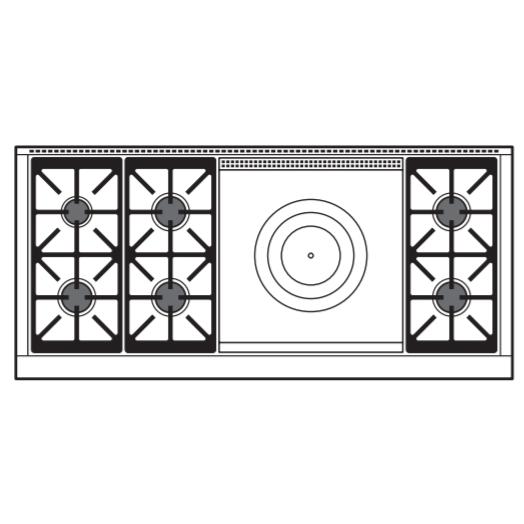  Wolf 60-inch Dual Fuel Range with French Top DF60650F/S/P IMAGE 3