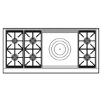  Wolf 60-inch Dual Fuel Range with French Top DF60650F/S/P IMAGE 3