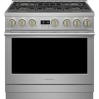  Monogram 36-inch Freestanding Gas Range with True European Convection Technology ZDP366NTSS IMAGE 1