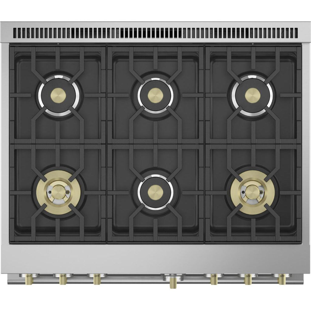  Monogram 36-inch Freestanding Gas Range with Convection Technology ZGP366NTSS IMAGE 4