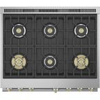  Monogram 36-inch Freestanding Gas Range with Convection Technology ZGP366NTSS IMAGE 4