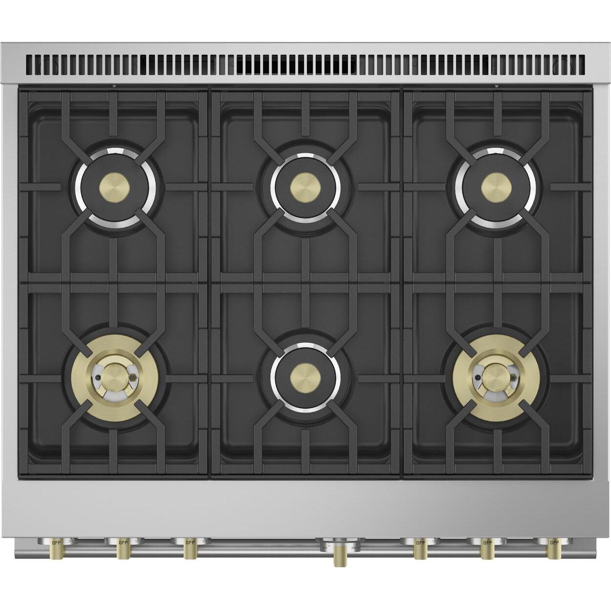  Monogram 36-inch Freestanding Gas Range with Convection Technology ZGP366NTSS IMAGE 4