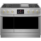  Monogram 48-inch Freestanding Dual-Fuel Range with True European Convection Technology ZDP484NGTSS IMAGE 1