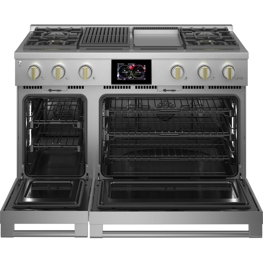  Monogram 48-inch Freestanding Dual-Fuel Range with True European Convection Technology ZDP484NGTSS IMAGE 4